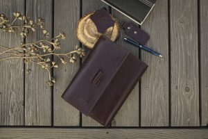 brown Leather planner cover
