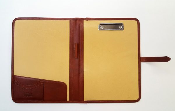 A4 leather clipboard