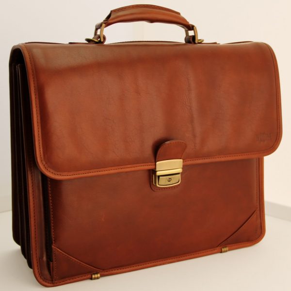 Italian leather briefcase