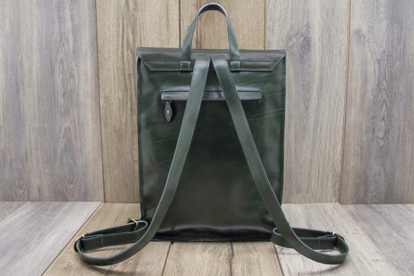 Italian leather backpack