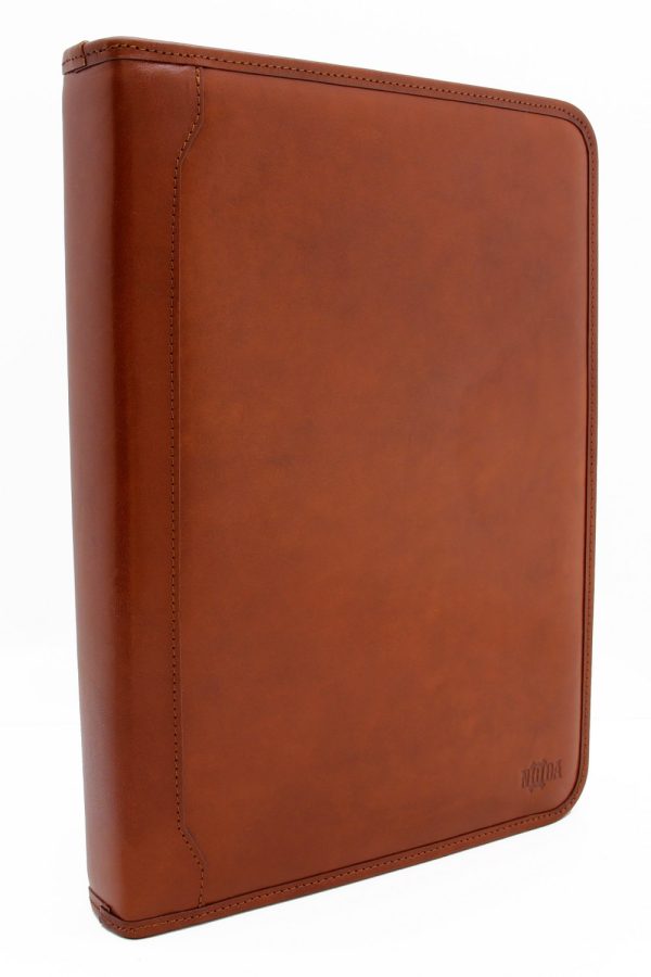 Leather portfolio legal pad holder